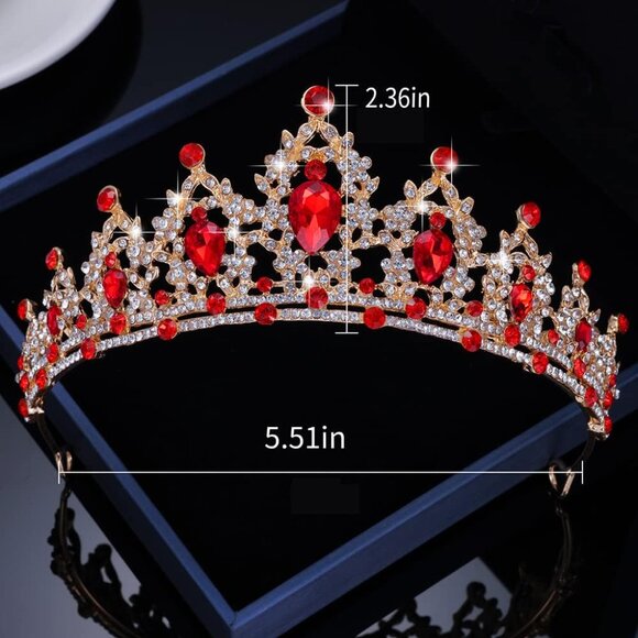 Queen Crown and Tiaras Princess Crown for Women and Girls Crystal Headband main image 9